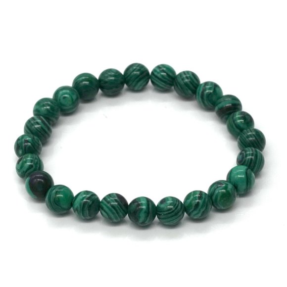 My Bead Emporium Jewelry - Bracelet Genuine Malachite OS.